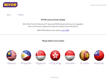 Tablet Screenshot of myobsoftware.asia